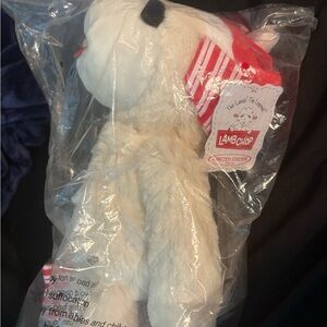 Lambchop Plush Toy - Cream and Red Tag